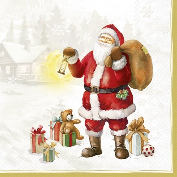 Paquete económico de servilletas para decoupage - Papá Noel