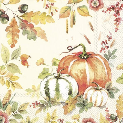 Decoupage napkins 6.5"  (2pcs)- Pumpkin Love