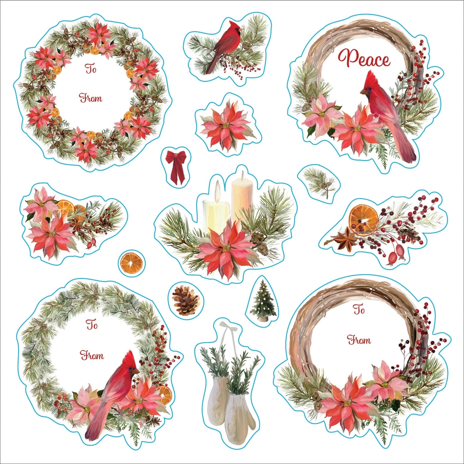 Merry and Bright Christmas Sticker Book