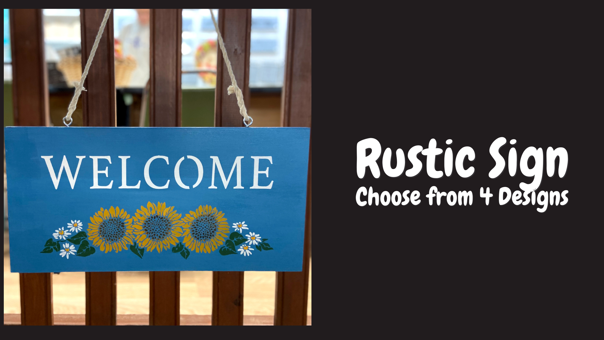 In Person Workshop - Rustic Sign - Choose from 4 Designs