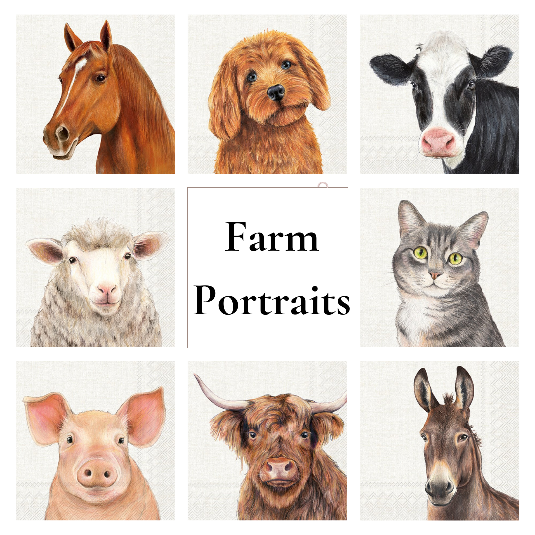 Decoupage Napkins Value Bundle - Farm Portraits