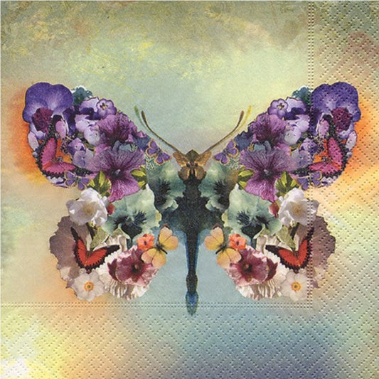 Decoupage Napkins 6.5" - Le Papillon Fabuleux