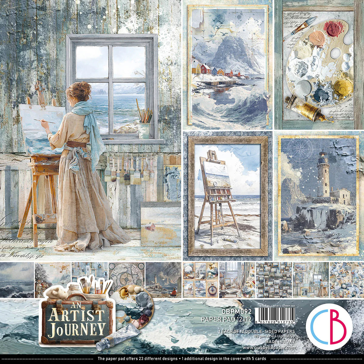 Paper Pad 12"x12" 12/Pkg - An Artist Journey