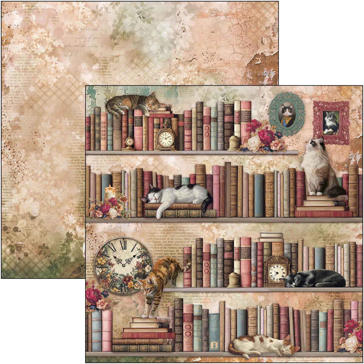 Paper Pad 12"x12" 12/Pkg - Book Lovers