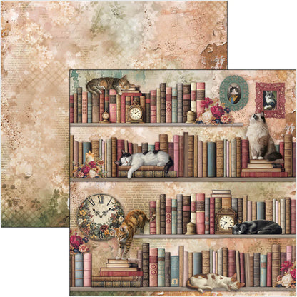 Paper Pad 12"x12" 12/Pkg - Book Lovers