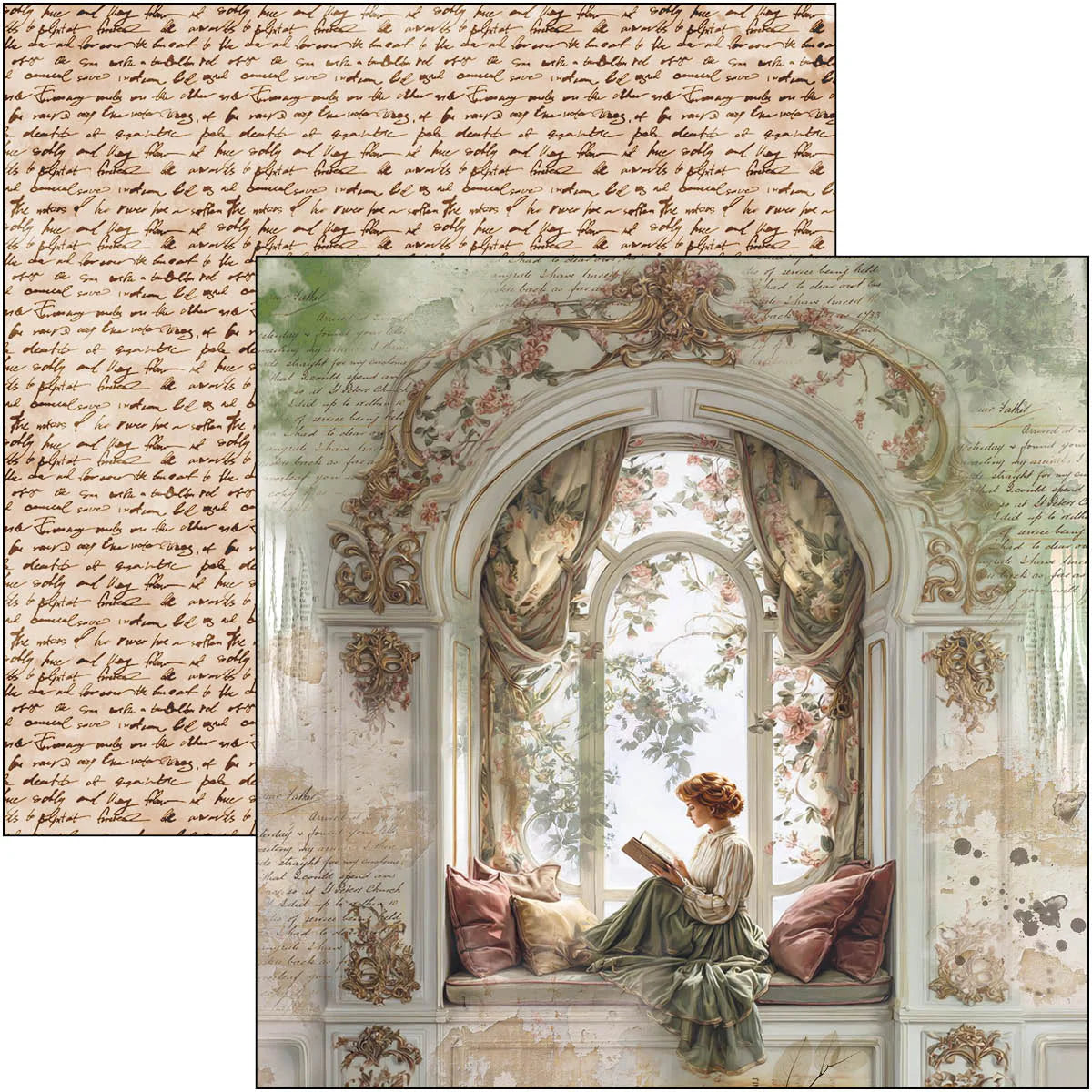 Patterns Pad 12"x12" 8/Pkg - Book Lovers