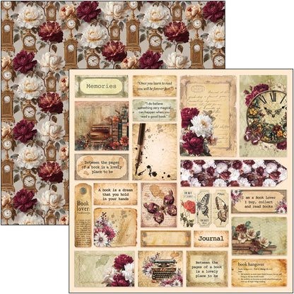 Patterns Pad 12"x12" 8/Pkg - Book Lovers
