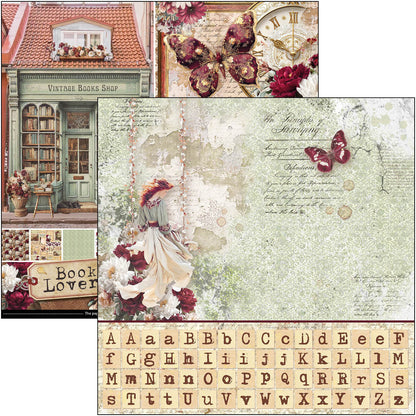 Patterns Pad 12"x12" 8/Pkg - Book Lovers