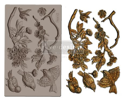 Redesign with Prima Décor Mould 5" x 8" - Aviary