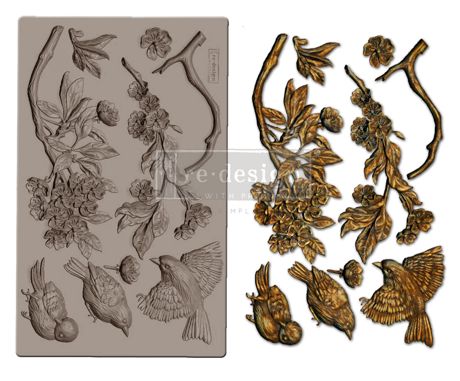 Redesign with Prima Décor Mould 5" x 8" - Aviary