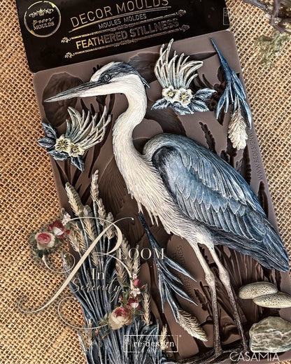 Redesign with Prima Décor Mould 5" x 8" - Feathered Stillness