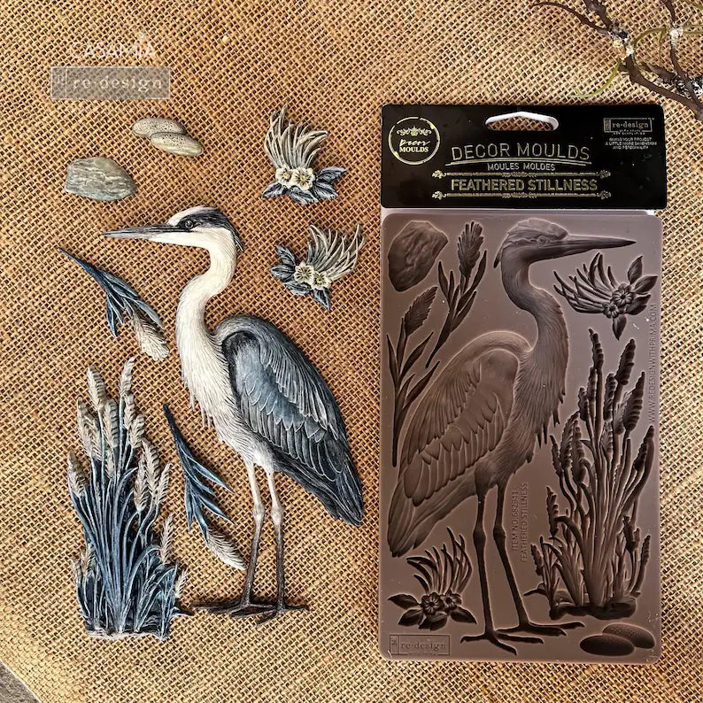 Redesign with Prima Décor Mould 5" x 8" - Feathered Stillness