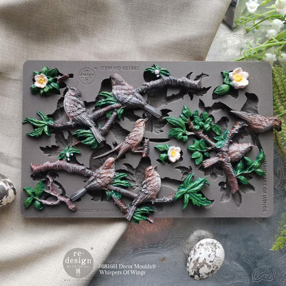 Redesign with Prima Décor Mould 5" x 8" - Whispers of Wings