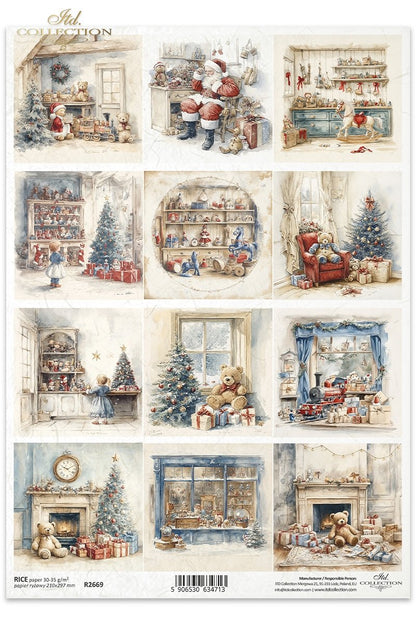 Rice Paper - Christmas Toys