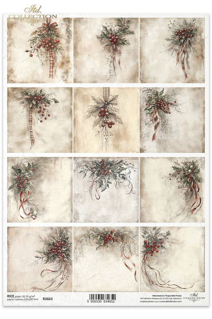 Rice Paper - Small Holly