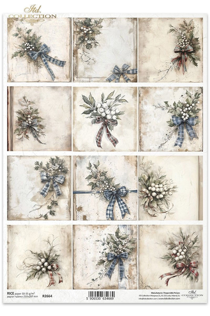 Rice Paper - Small Mistletoe