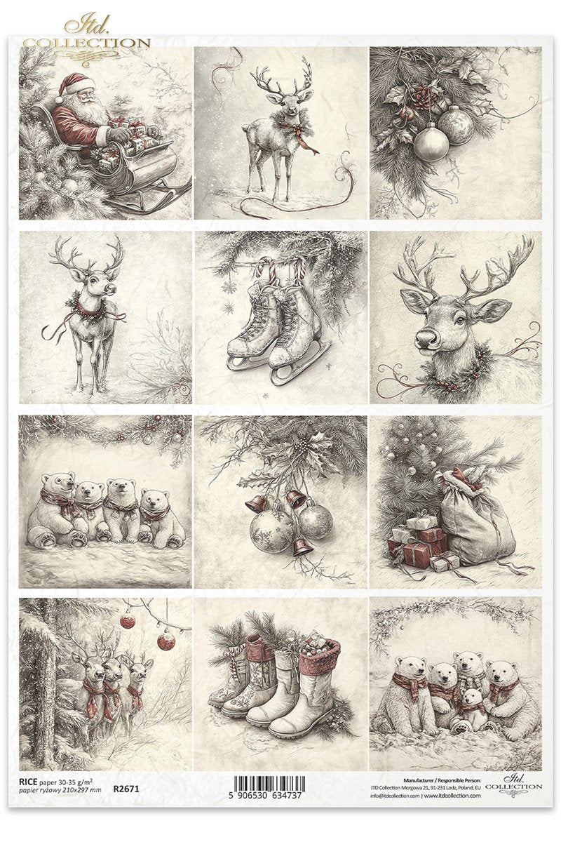 Rice Paper - Vintage Christmas
