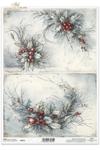 Rice Paper - Vintage Holly