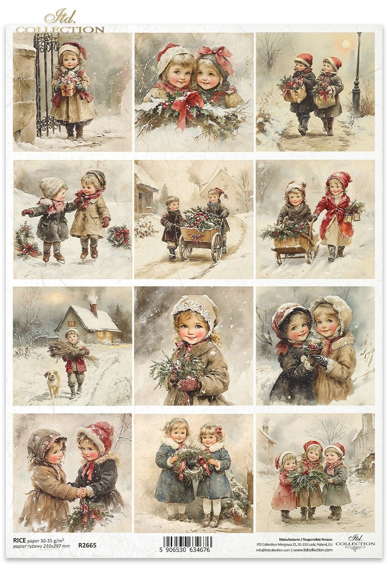Rice Paper - Winter Children