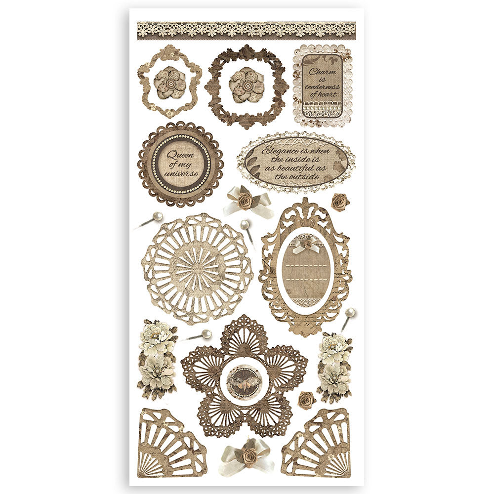 Stamperia Paper Cut-Outs Double Face - Old Lace