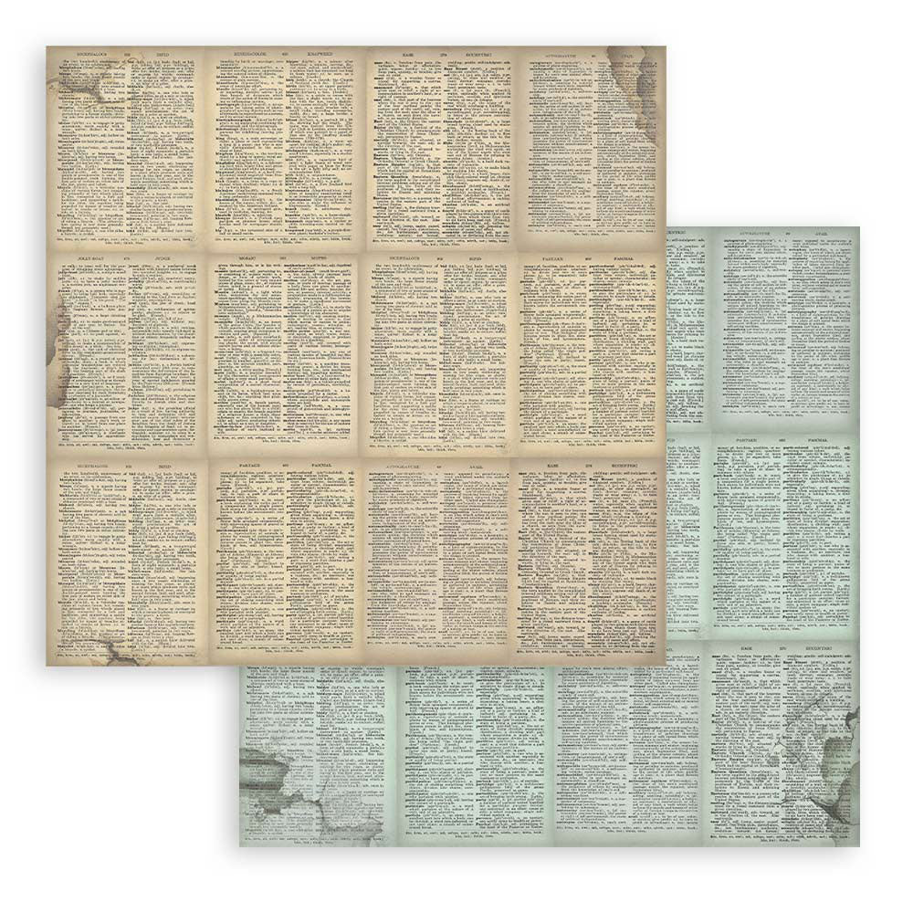 Stamperia 12"  Scrapbook Paper Pad Maxi Background Selection - Voyages Fantastiques