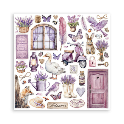 Stamperia 12"  Scrapbook Paper Pad - Lavender