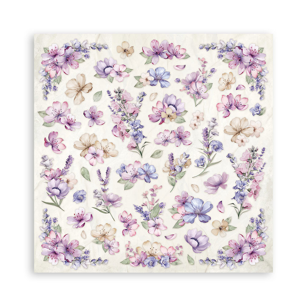 Stamperia 12"  Scrapbook Paper Pad - Lavender