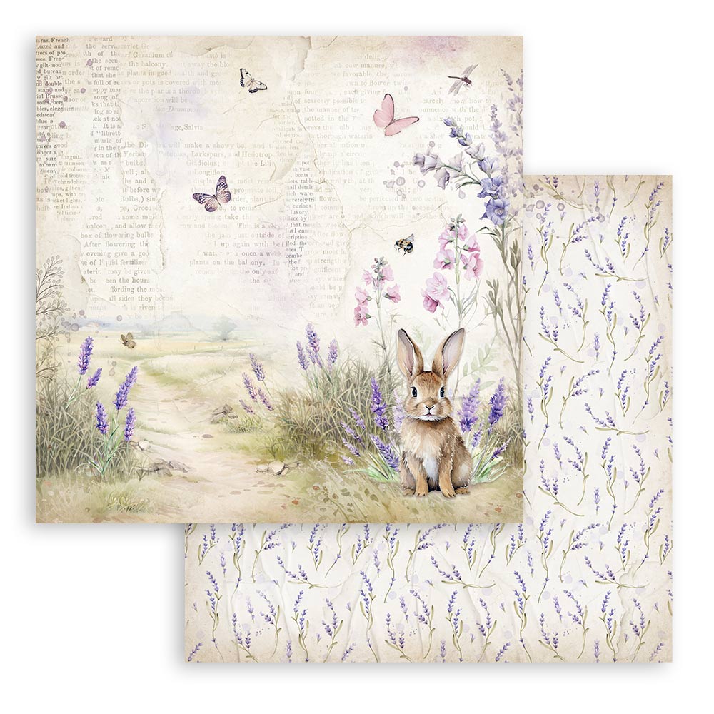 Stamperia 12"  Scrapbook Paper Pad - Lavender