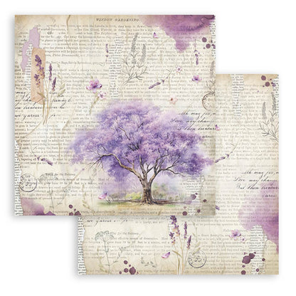 Stamperia 12"  Scrapbook Paper Pad - Lavender