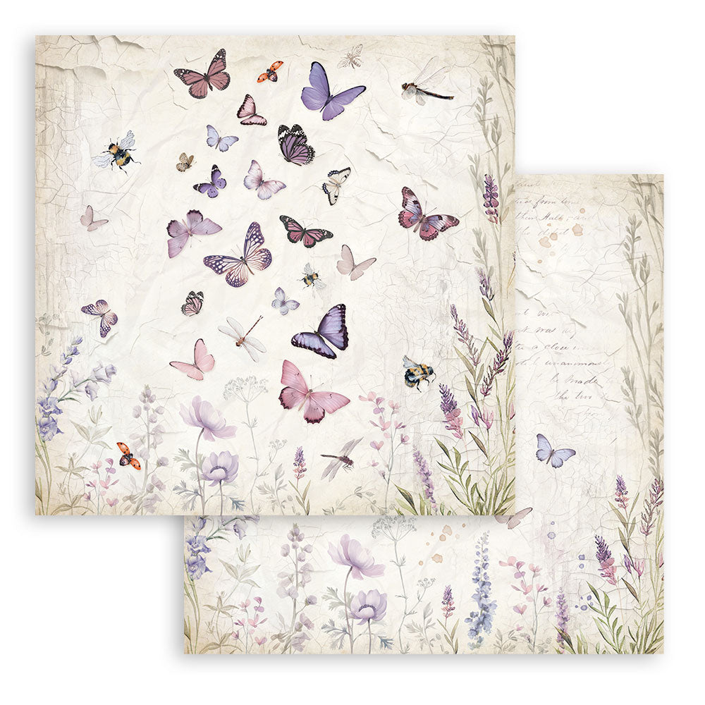 Stamperia 12"  Scrapbook Paper Pad - Lavender