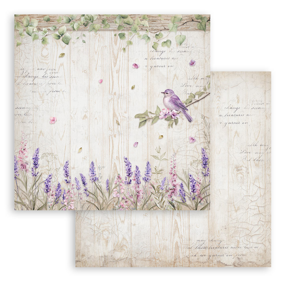 Stamperia 12"  Scrapbook Paper Pad - Lavender