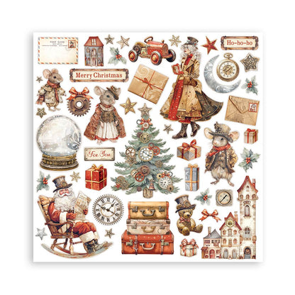 Stamperia 12"  Scrapbook Paper Pad - Gear Up For Christmas