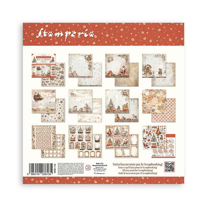 Stamperia 12"  Scrapbook Paper Pad - Gear Up For Christmas