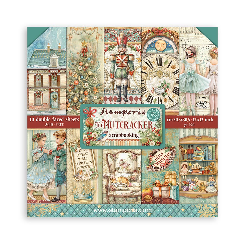 Stamperia 12"  Scrapbook Paper Pad - The Nutcracker