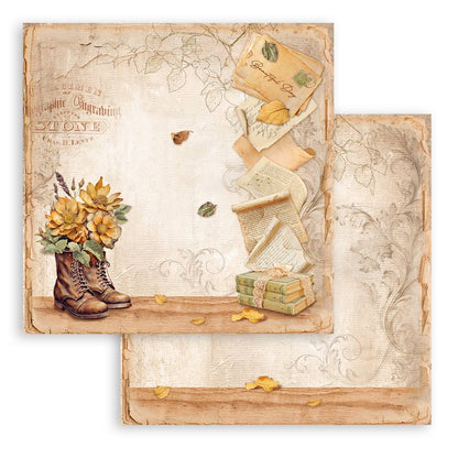 Stamperia 12" Scrapbook Paper Pad - Golden Harmony
