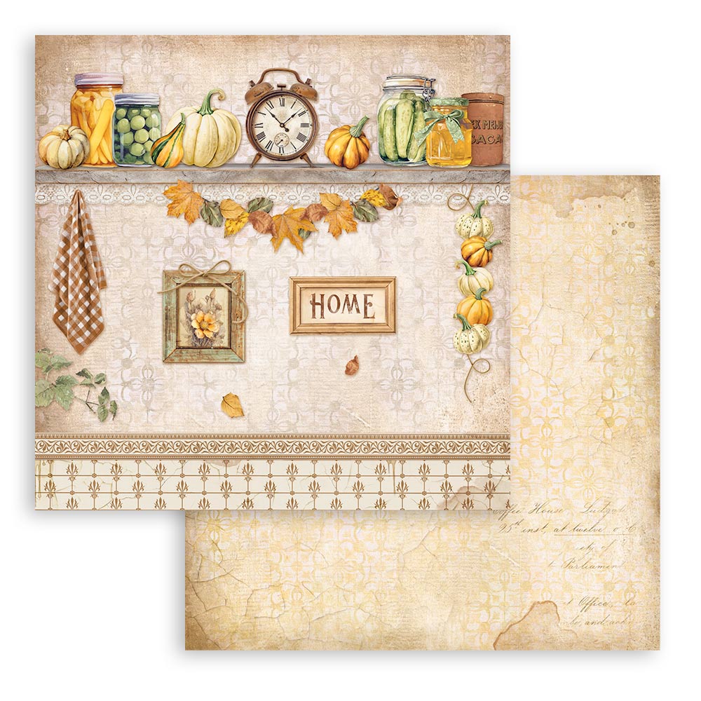 Stamperia 12" Scrapbook Paper Pad - Golden Harmony
