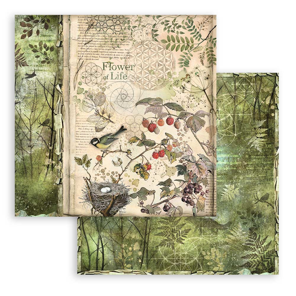 Stamperia 8" Scrapbook Paper Pad - Forest