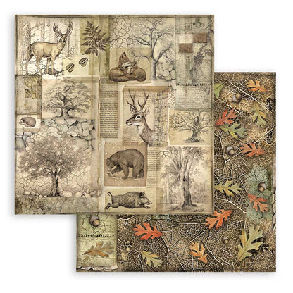 Stamperia 8" Scrapbook Paper Pad - Forest