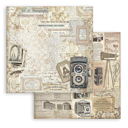 Stamperia 8" Scrapbook Paper Pad - Brocante Antiques