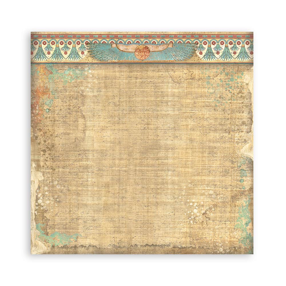 Stamperia 8" Backgrounds Selection Paper Pad - Fortune, Land of Pharaohs