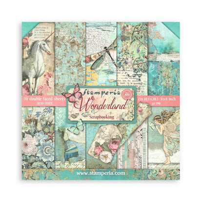 Stamperia 8" Scrapbook Paper Pad - Wonderland