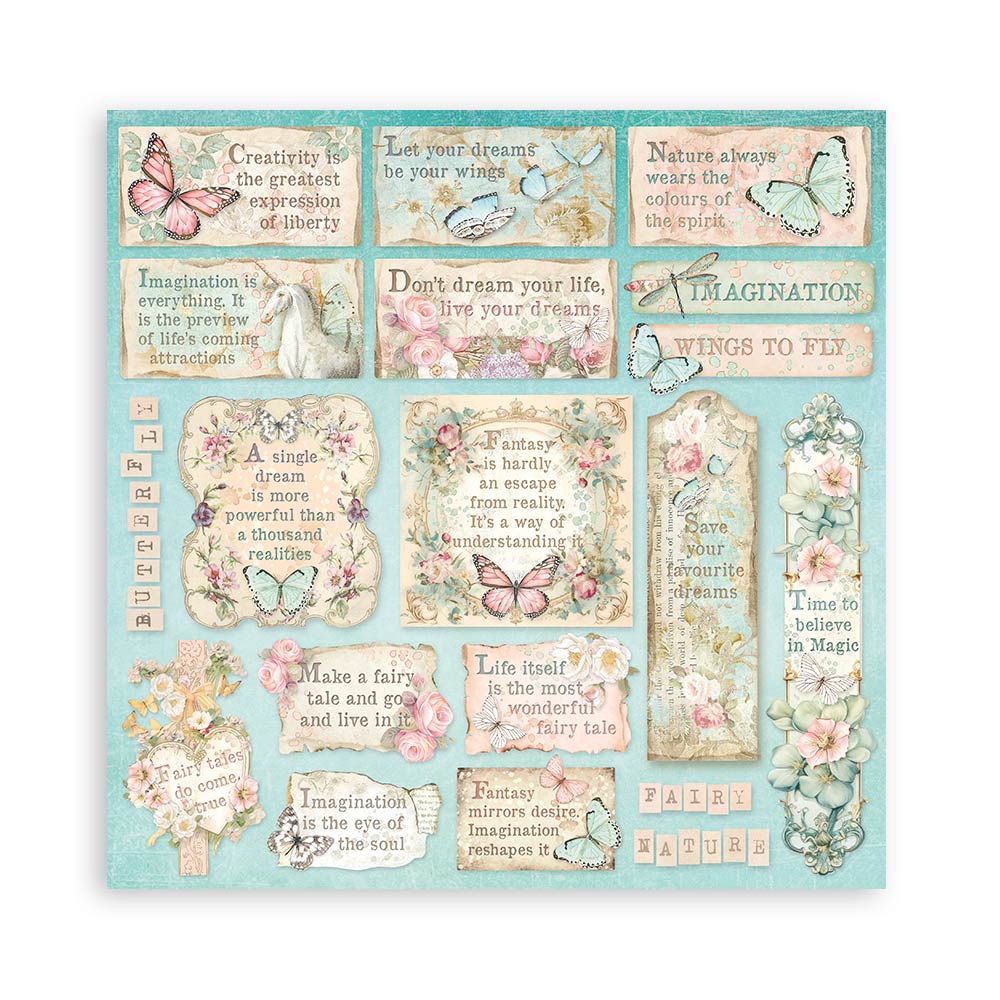 Stamperia 8" Scrapbook Paper Pad - Wonderland