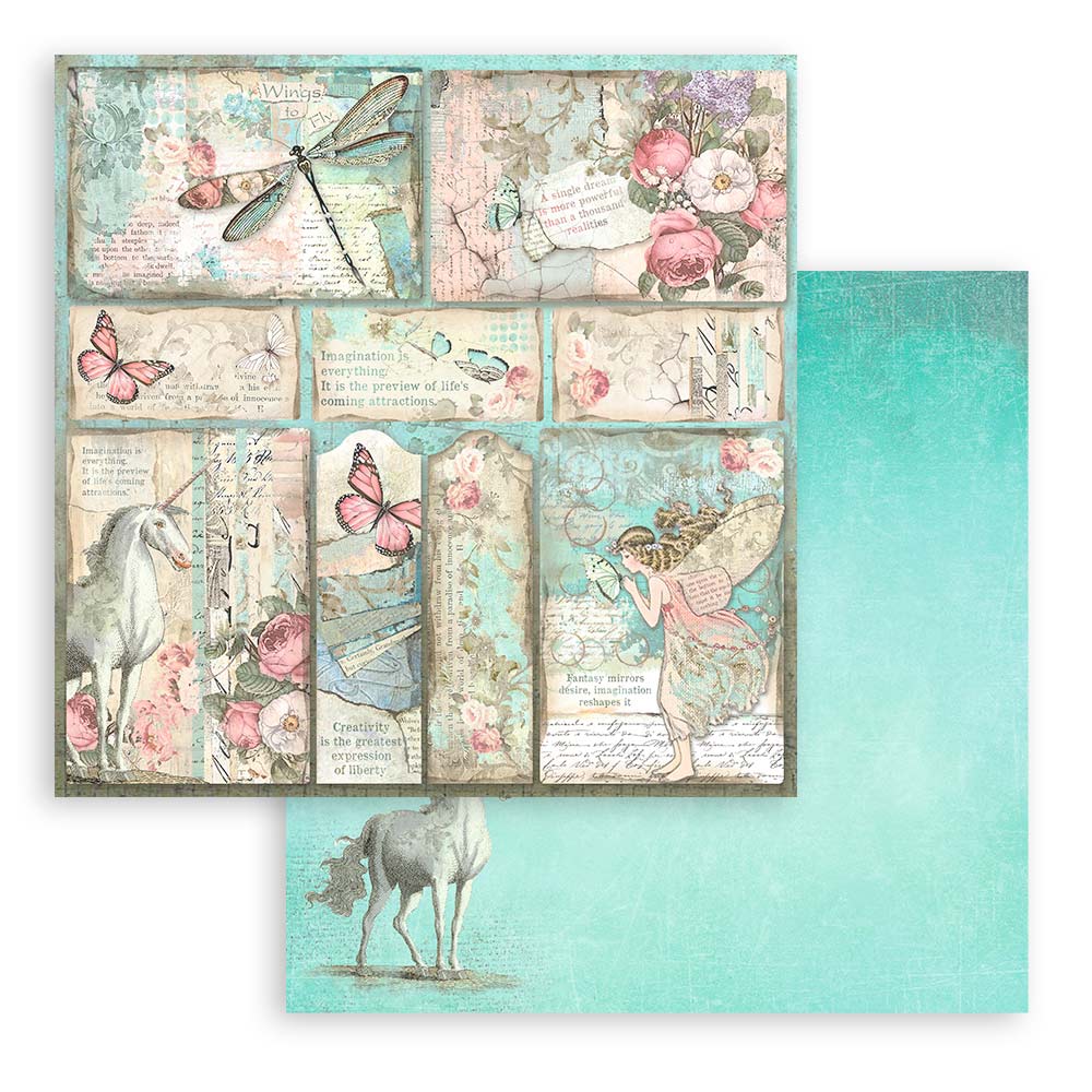 Stamperia 8" Scrapbook Paper Pad - Wonderland