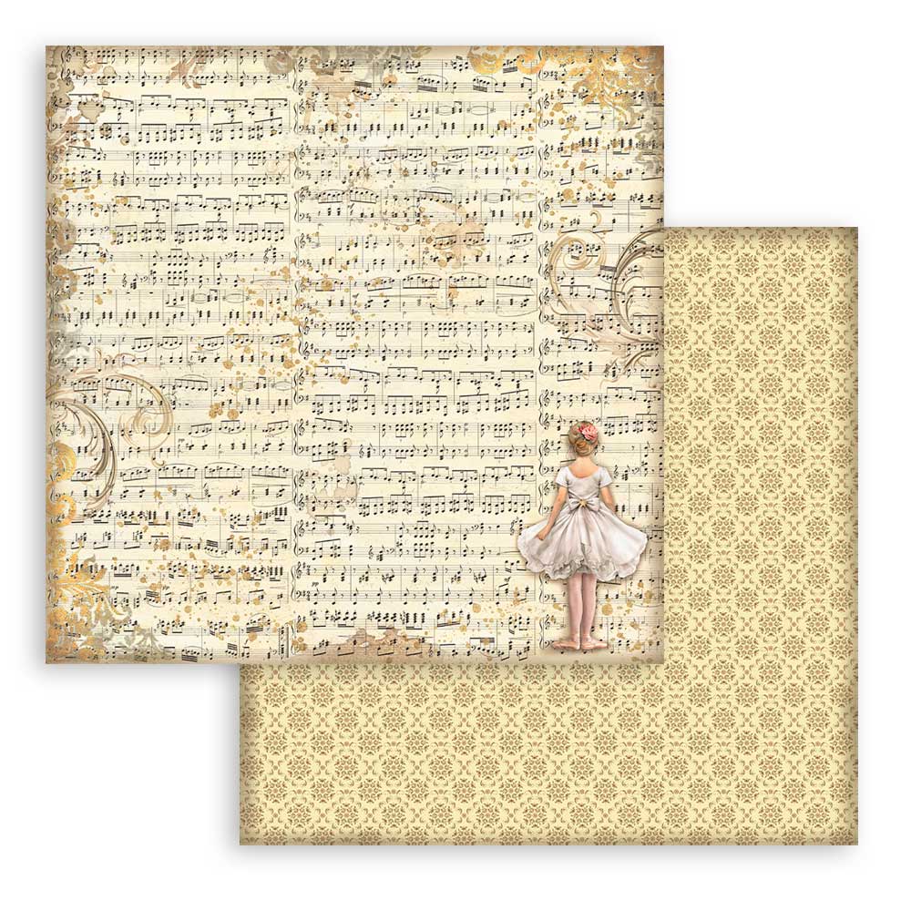 Stamperia 8" Scrapbook Paper Pad - Backgrounds Selection, The Nutcracker