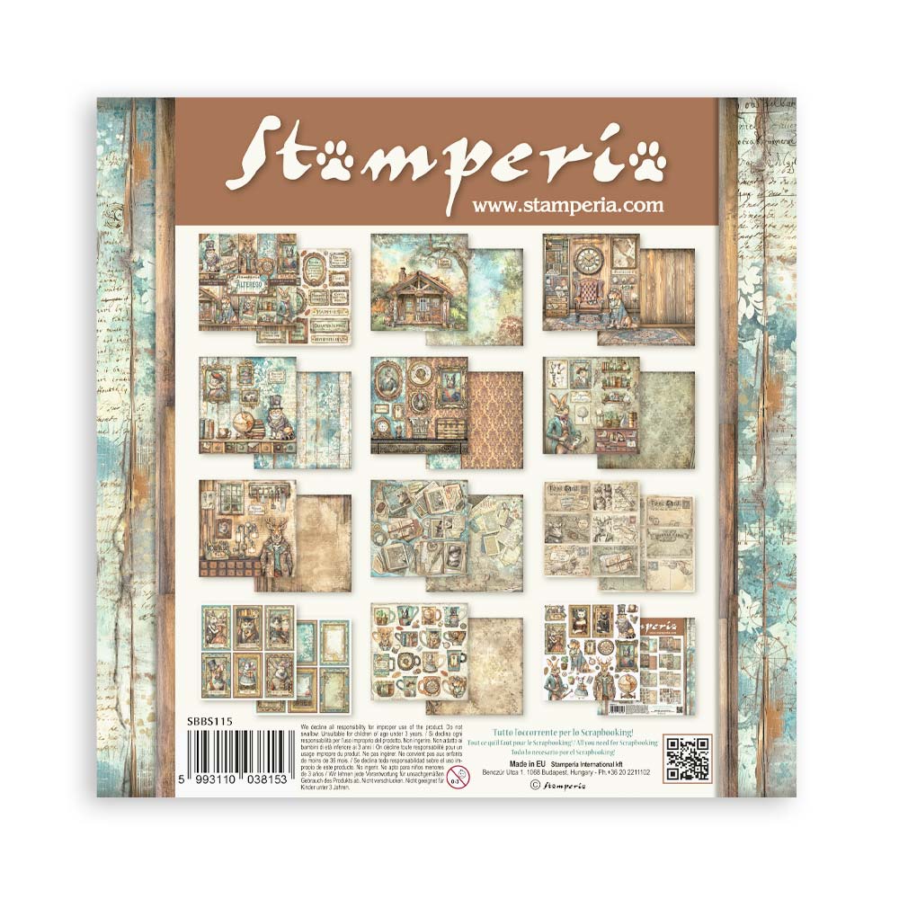 Stamperia 8" Scrapbook Paper Pad - Alterego