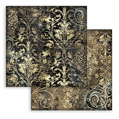 Stamperia 8" Scrapbook Paper Pad - Backgrounds Selection, Sir Vagabond in Fantasy World