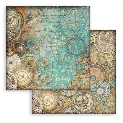 Stamperia 8" Scrapbook Paper Pad - Backgrounds Selection, Sir Vagabond in Fantasy World