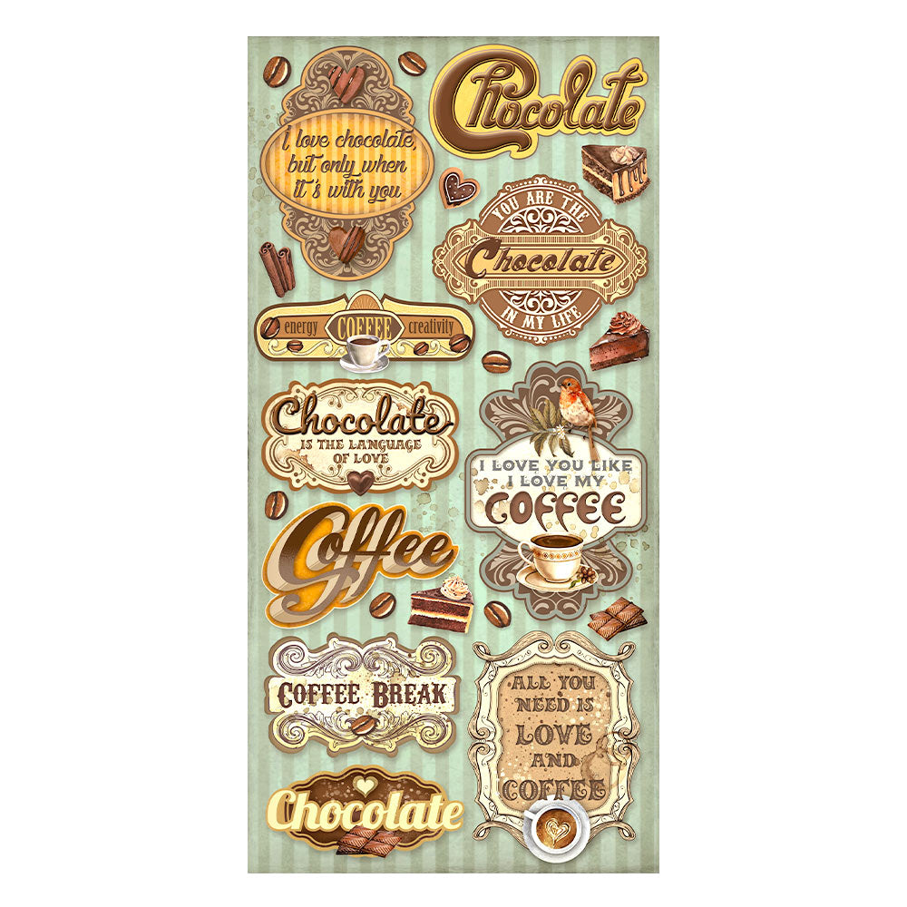 Stamperia  6" x 12" Collectables Pad - Coffee and Chocolate