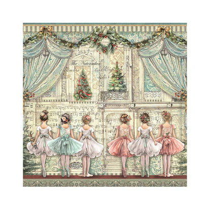 Stamperia Fabric 4 sheets- The Nutcracker