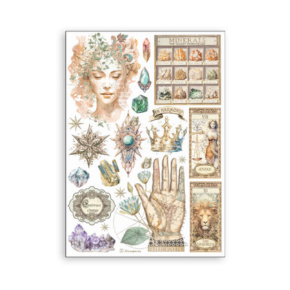 Stamperia Washi pad 8 sheets A5 - Fortune